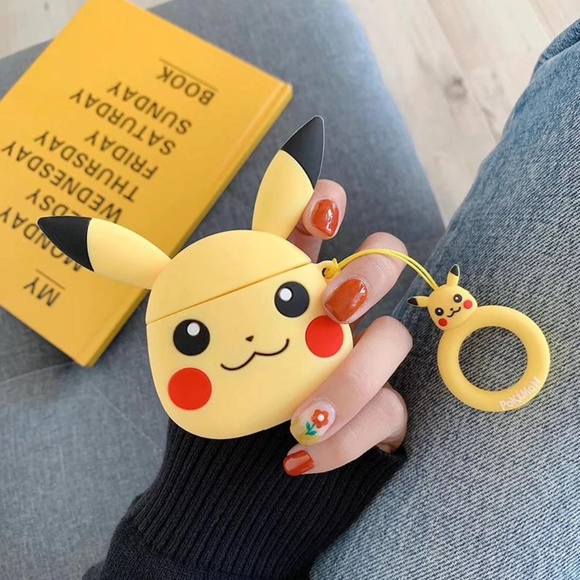 GoByte Accessories - NEW Cartoon Airpods Pro Silicone Case W/Ring Strap